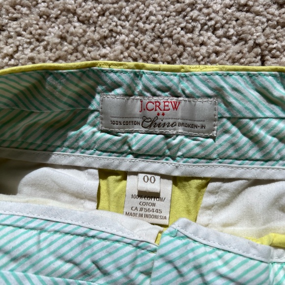 Yellow/ Green J. Crew shorts - Picture 2 of 3